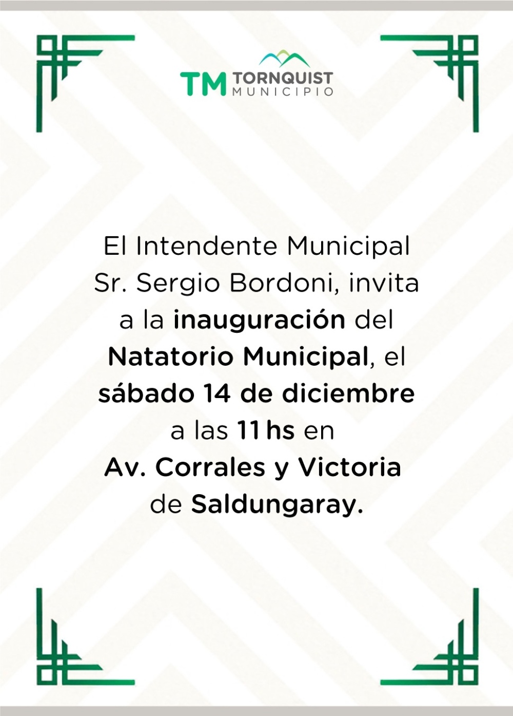 El próximo sábado se inaugurará el Natatorio Municipal de Saldungaray