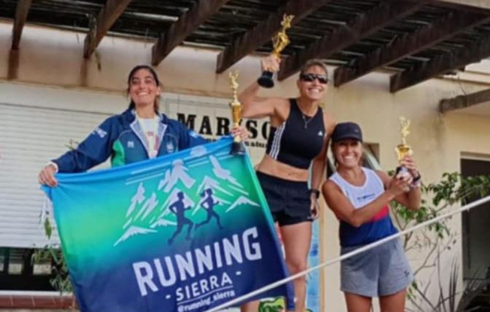 Cintia Pastor, representando a Running Sierra, logro un segundo puesto en los 8K de Balneario Marisol