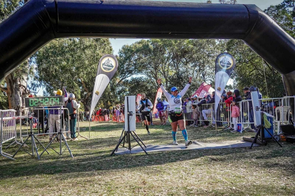 Ytaty Ramírez, representando a Villa Ventana, participo de la Maratón M42 Los Alerces