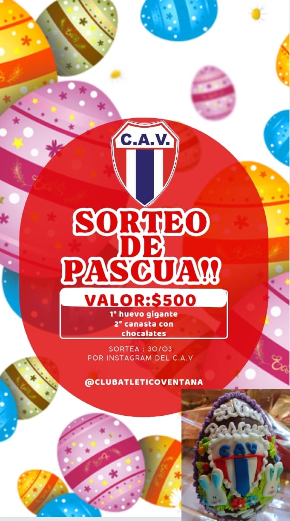 Sorteo de pascuas del Club Atlético Ventana