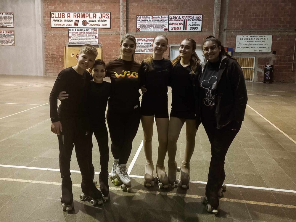 Patinadoras de Chasico realizaron una clinica en el Club Rampla Juniors