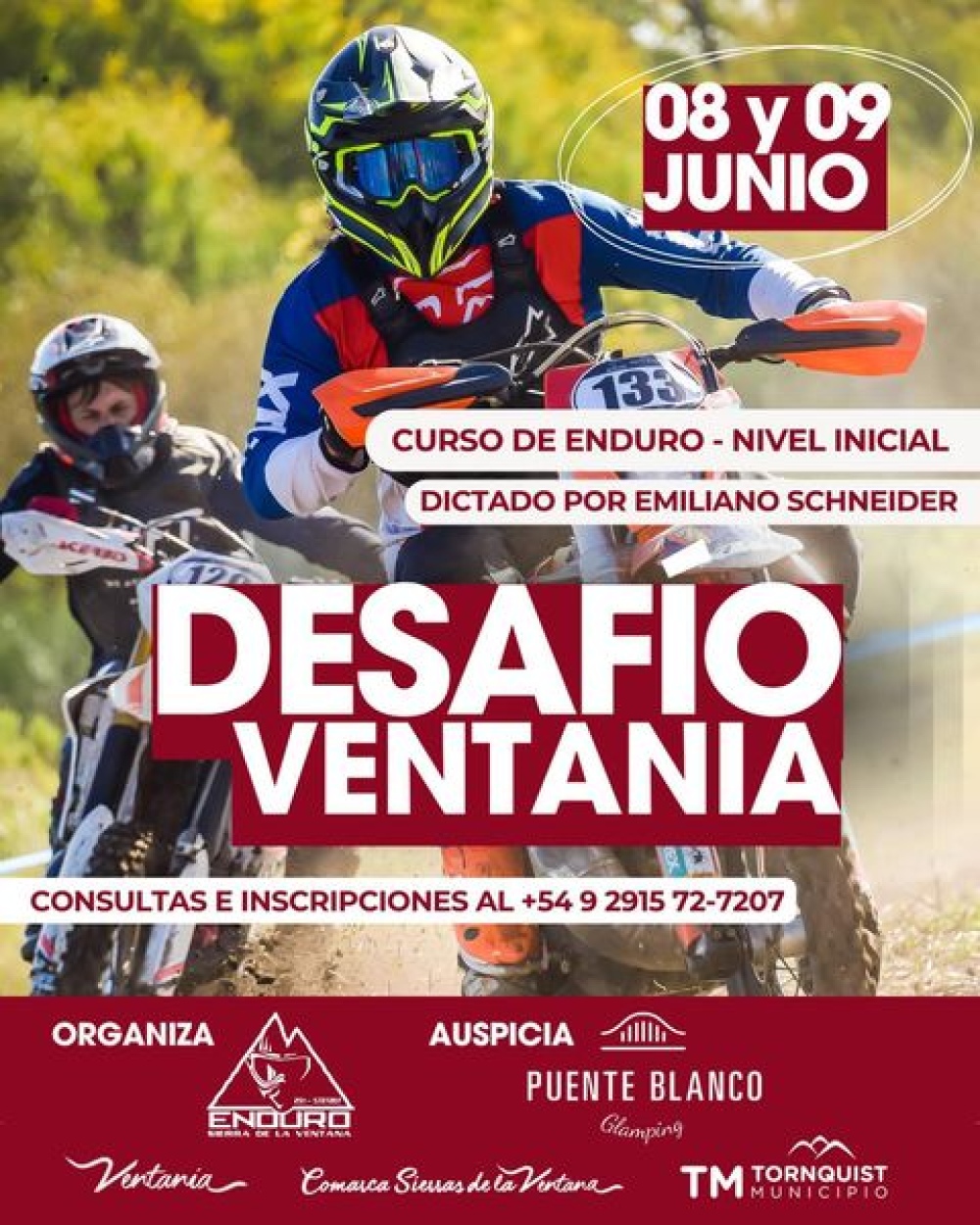 Se dictara un curso de enduro de nivel inicial a cargo de Emiliano Schneider