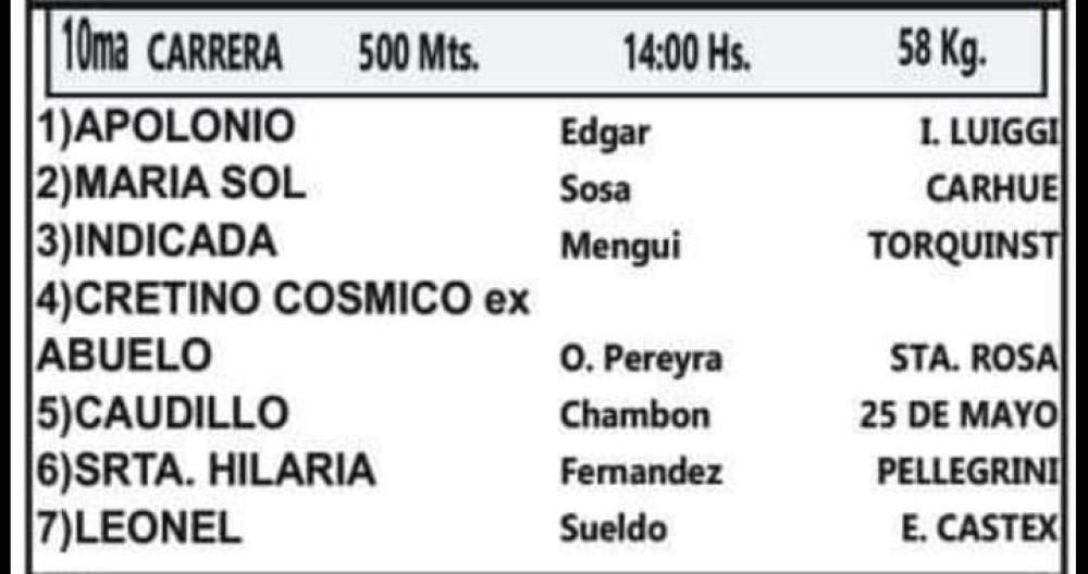 Tres caballos, al cuidado de Narciso Mengui, competirán este domingo en Doblas