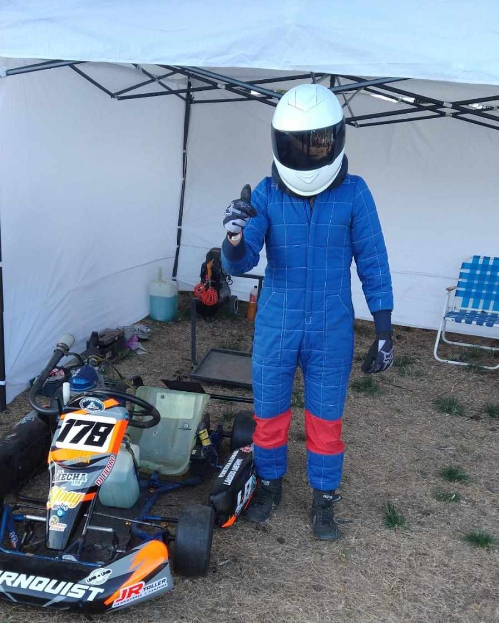 Diego “Mecha” Moriames participo de la sexta fecha de Superkart realizada en Saavedra