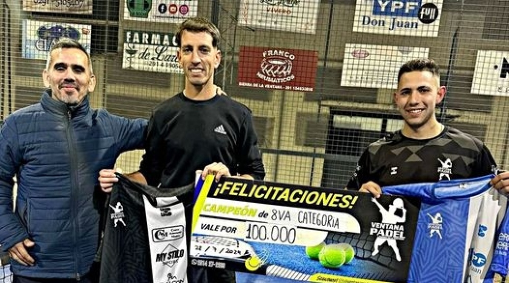 Franco Hammerchmitd y Emanuel Caballero se quedaron con un nuevo torneo de Ventana Padel