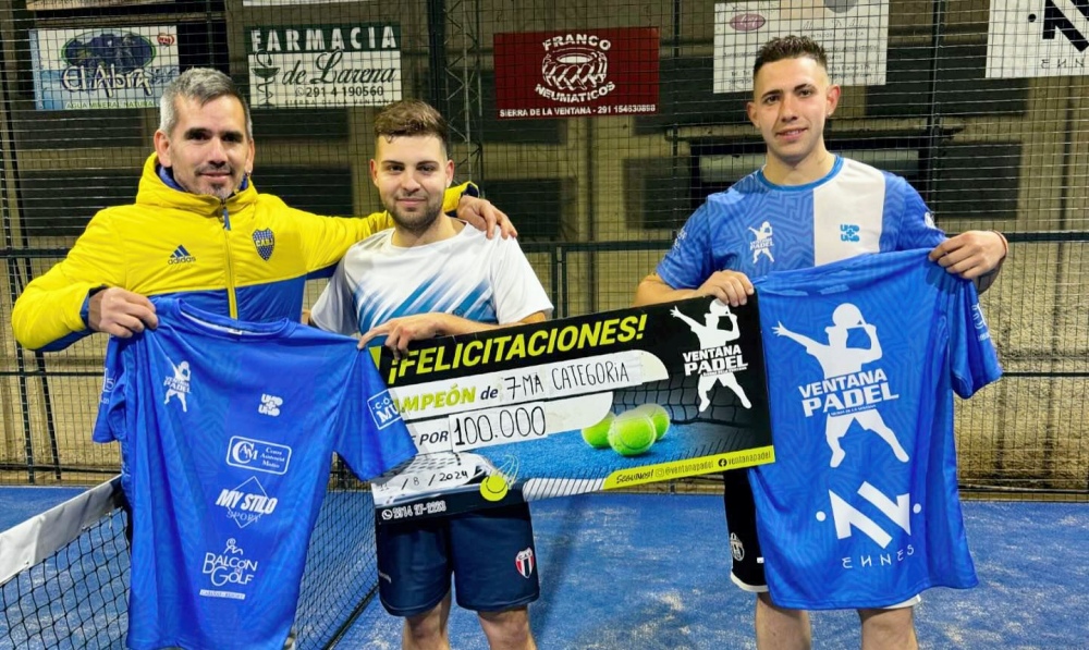 Franco Hammerchmitd y Gian Aiello son los nuevos campeones de Ventana Padel