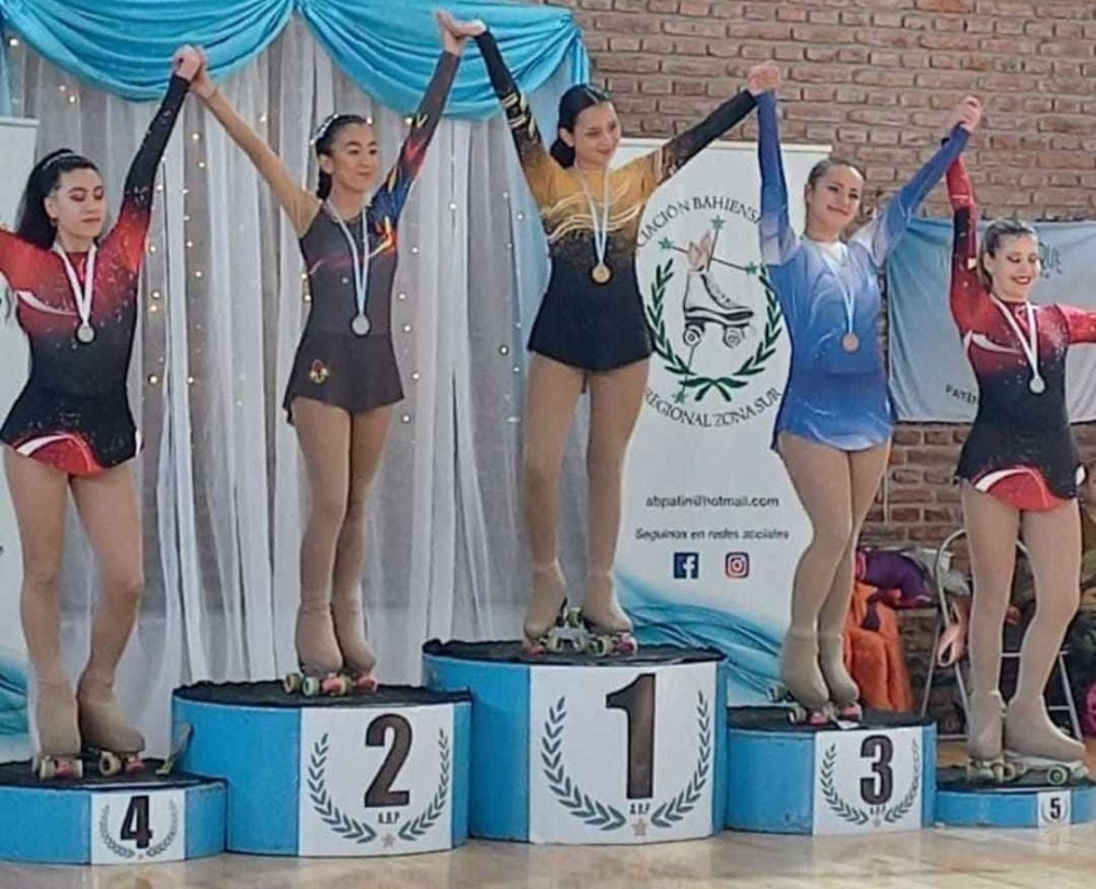 San Martin de Chasico presento cinco patinadoras en el segundo torneo regional de Copa RR