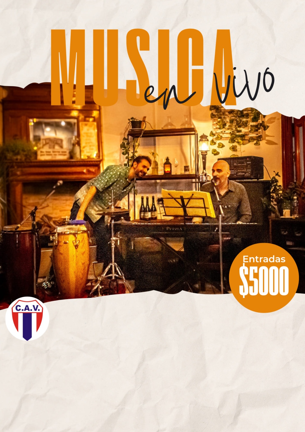 6 de septiembre: Música en vivo en el Club Atlético Ventana