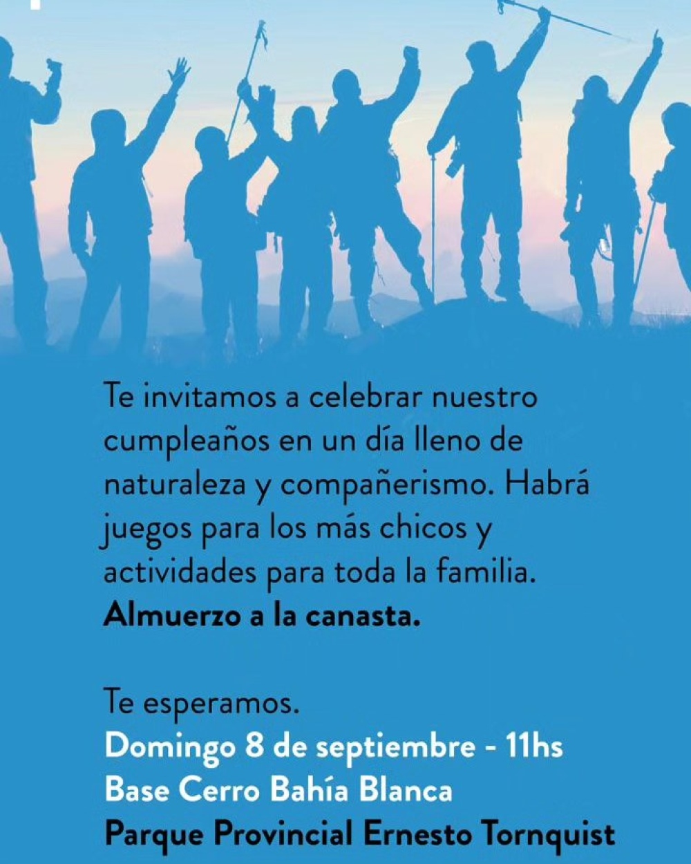 Este domingo sumate a los festejos por el cumpleaños del Club Andino de Villa Ventana