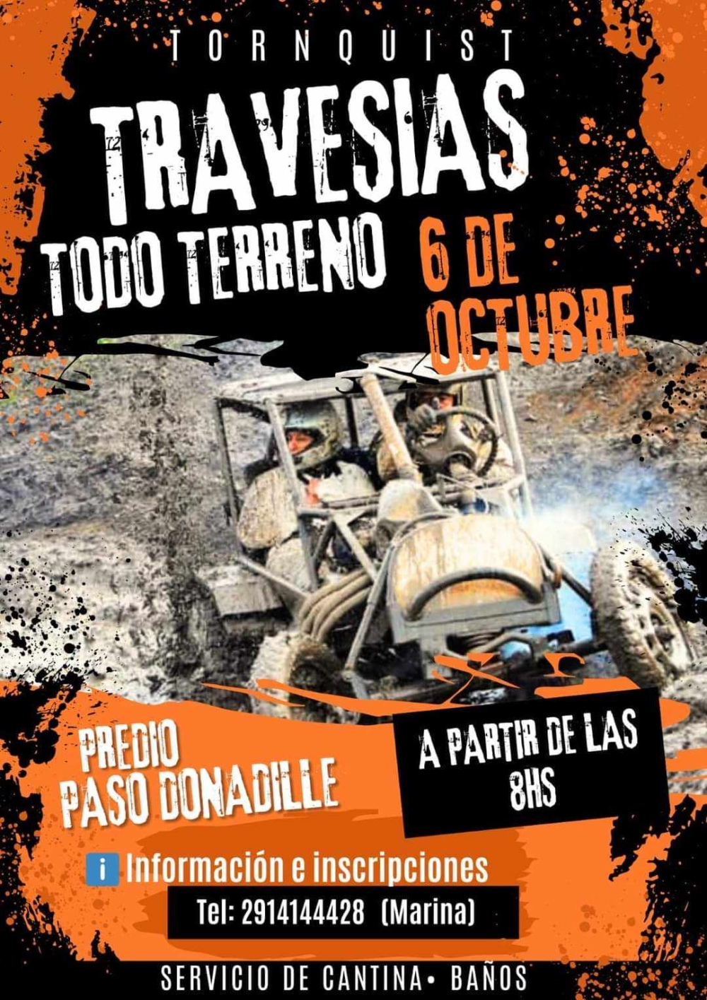 El 6 de octubre habrá travesías todo terreno en el predio de Paso Donadille