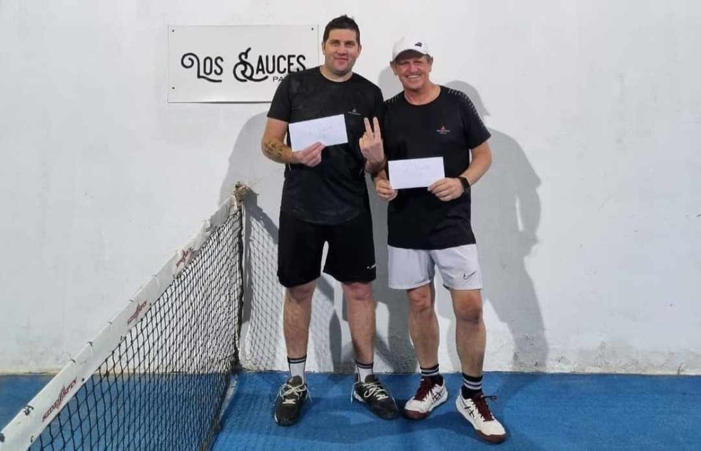 Emanuel Mascareno - Claudio Lencina, ganadores de un torneo de sexta categoría en Los Sauces Padel