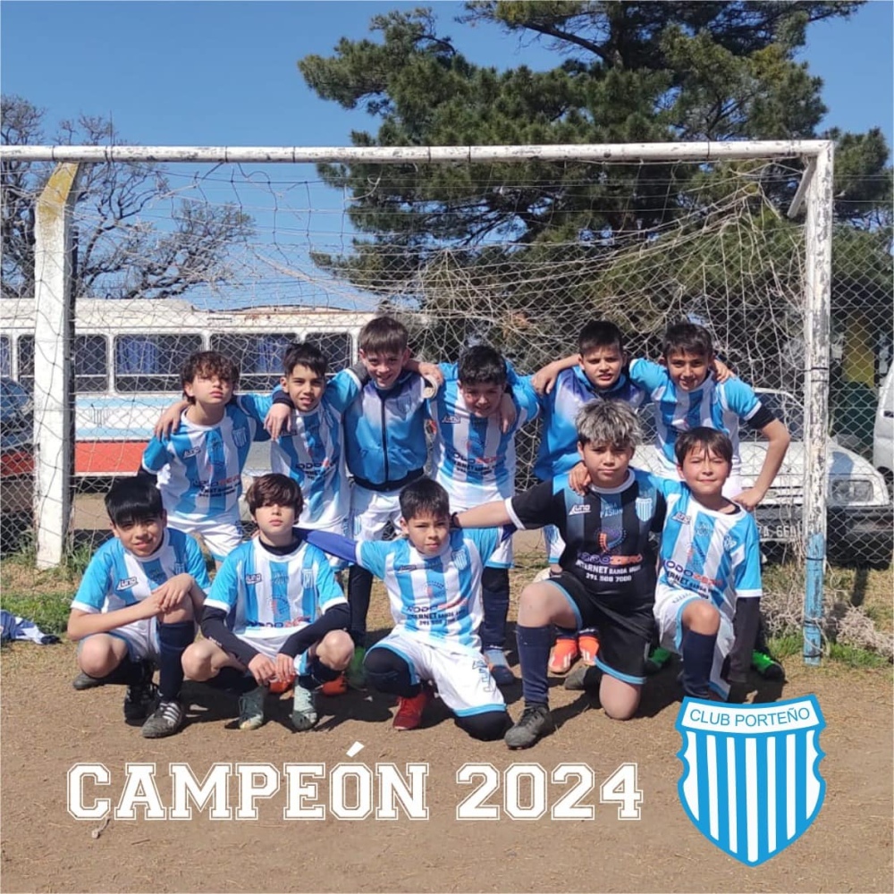 A falta de una fecha, el Sub 9 y Sub 10 de Porteño de Saldungaray es campeón en el certamen dorreguense de futbol