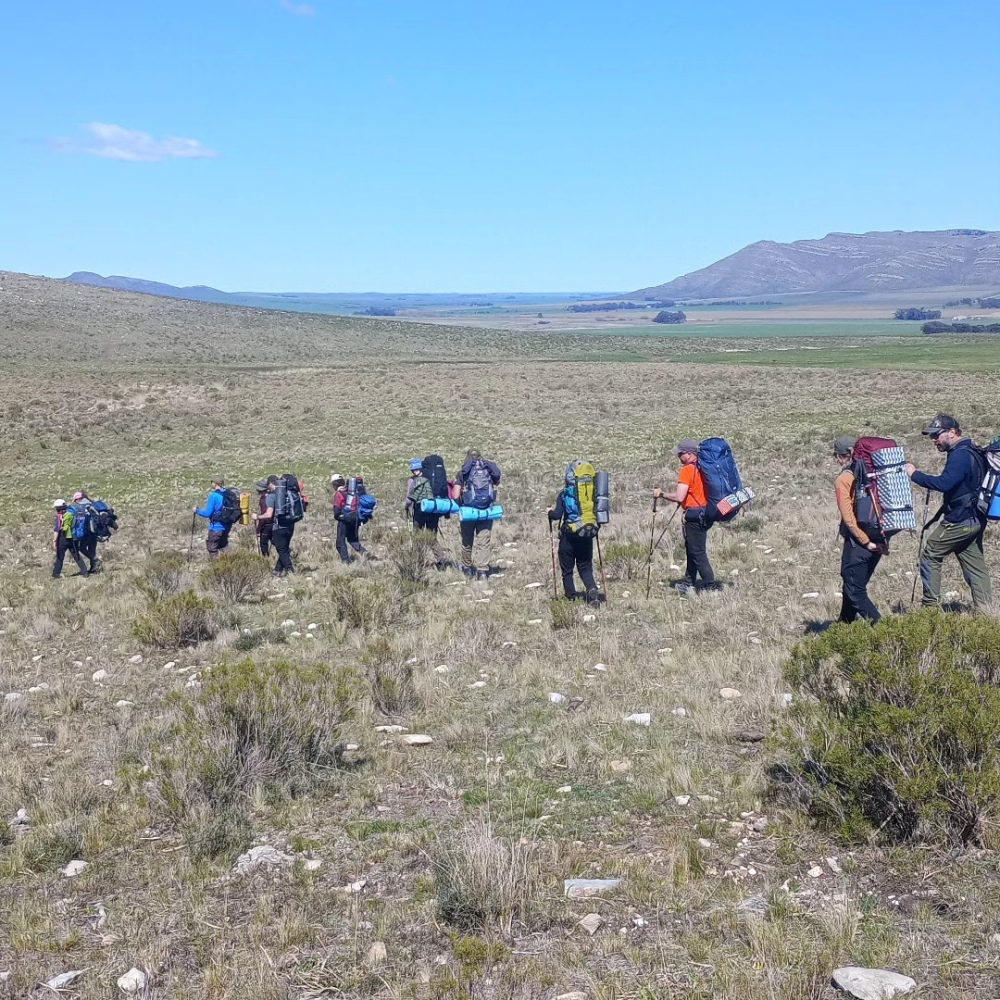 Se vivio un fin de semana a puro trekking y pernocte al Cerro Tres Picos