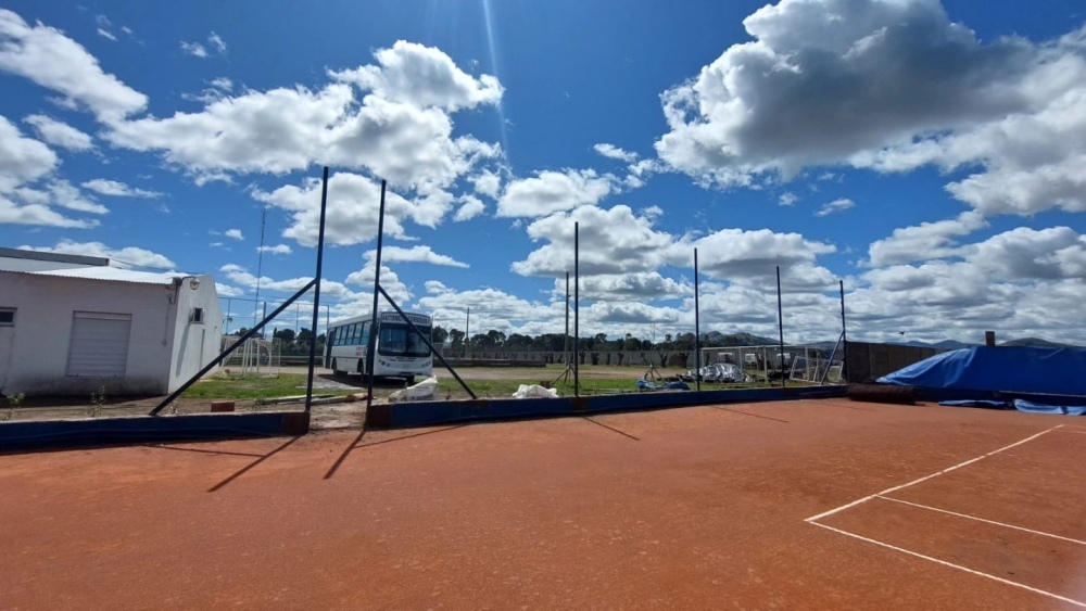 Nuevas obras en las canchas de tenis de Automoto