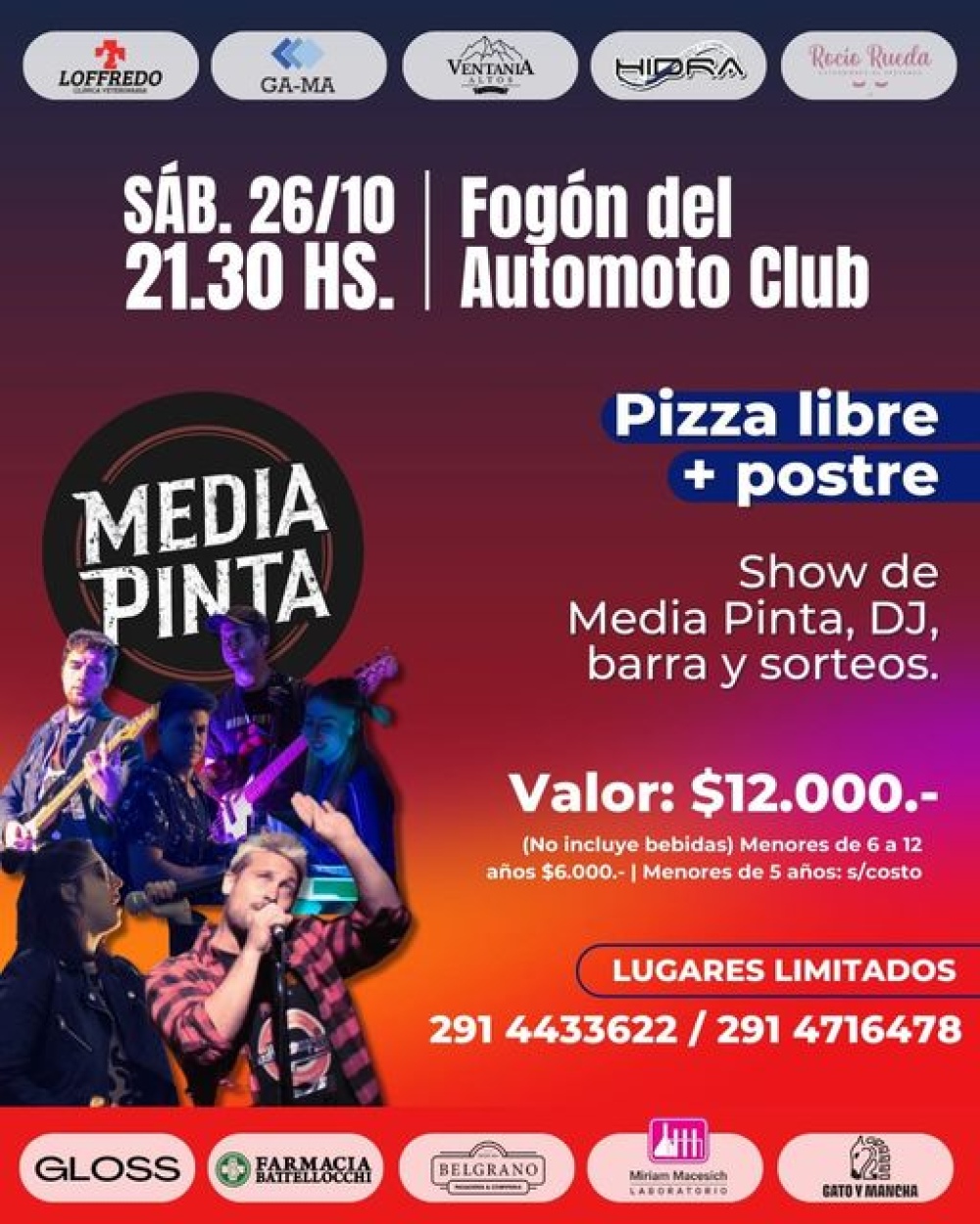 Se viene un sábado imperdible en el Automoto Club Deportivo