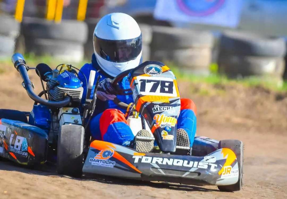 Diego ”Mecha” Moriames participo de la octava fecha del Superkart en Saavedra