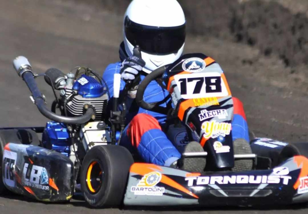 Diego ”Mecha” Moriames participo de la octava fecha del Superkart en Saavedra