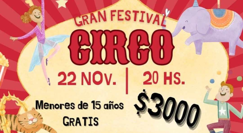 Esta noche: Gran festival de circo organizado por Centro Gimnástico Tornquist y el CEF Nº 9