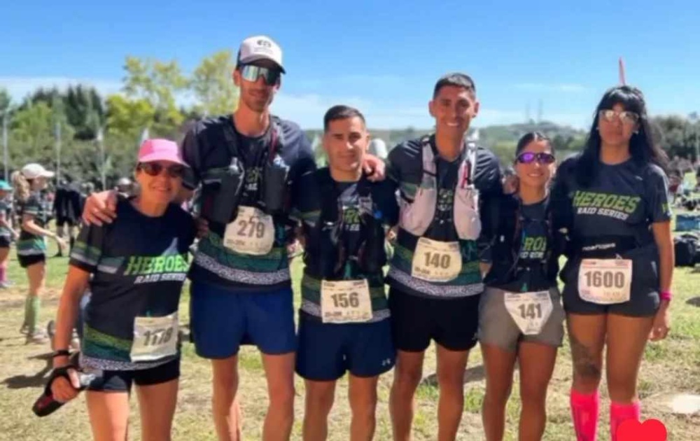 Seis corredores tornquistenses animaron la carrera de trail Héroes Raid Series en Tandil