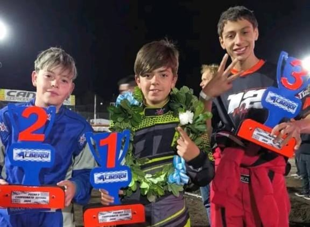 Micromidget: Valentín Chuliver en lo mas alto del podio tras ganar la tercera fecha del torneo Estival 2024/5