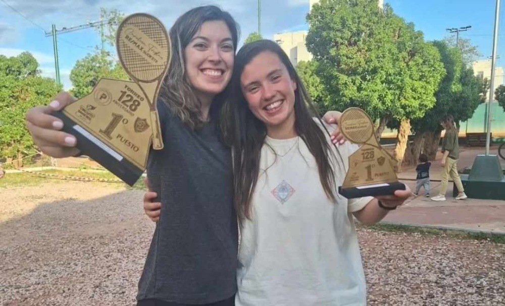 Tenis: Lucia Bacci - Melina Paije, campeonas de un torneo realizado en el Club Pacifico de Bahía Blanca