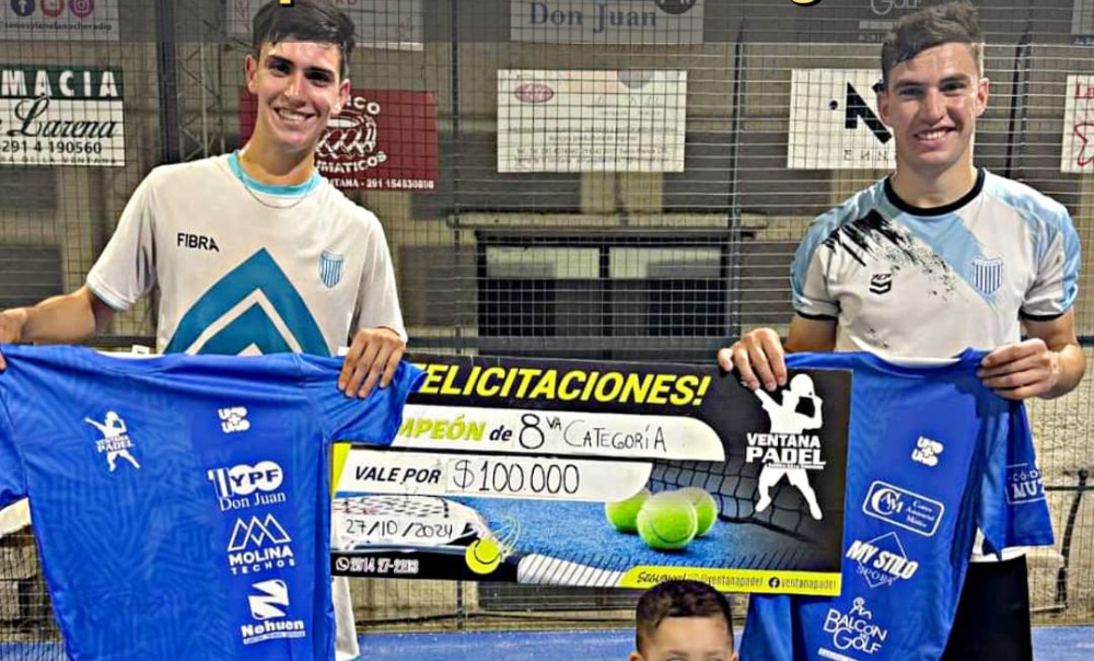 Ventana Padel: Los hermanos Mastrángelo, campeones en octava categoría