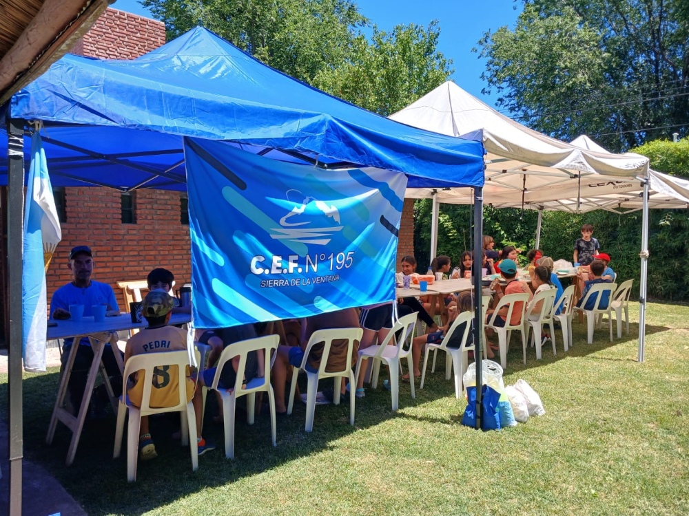 Alumnos del CEF Nº 195 de Sierra de la Ventana realizaron un campamento