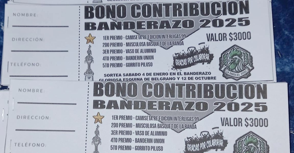 El Club Unión tiene a la venta el bono contribución ”Banderazo 2025”