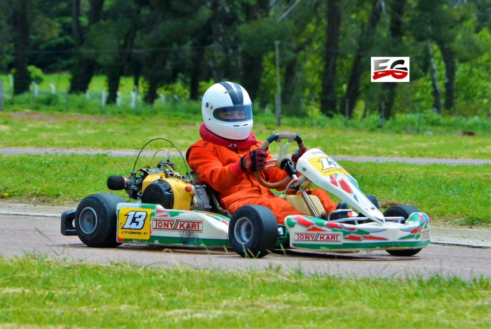 Los tres tornquistenses fueron de la partida en la ultima fecha del campeonato del Kart 390cc