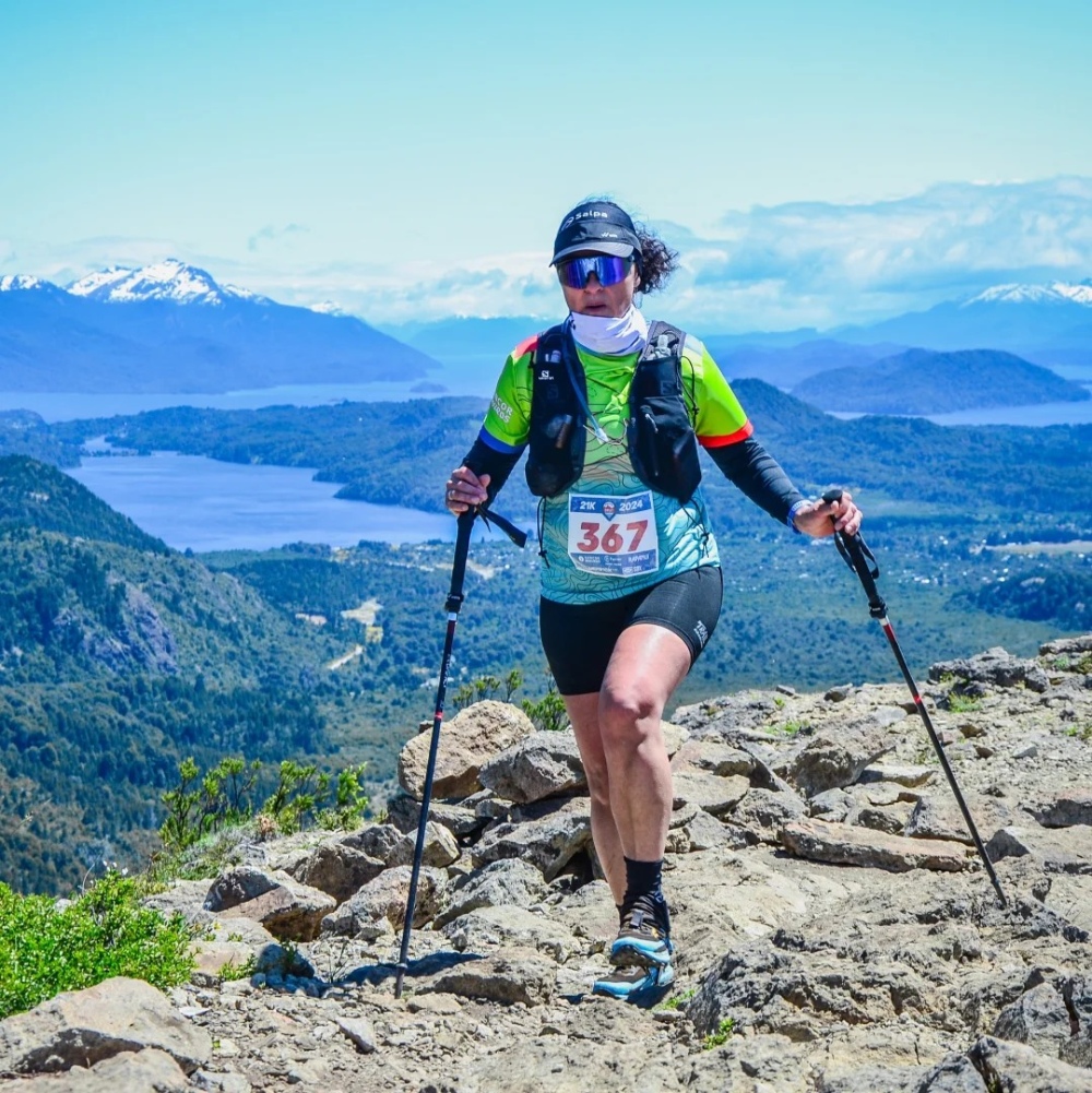 Mabel Corvo y su nieta Justina participaron de la novena edición de la Bariloche Running Ultra Trail