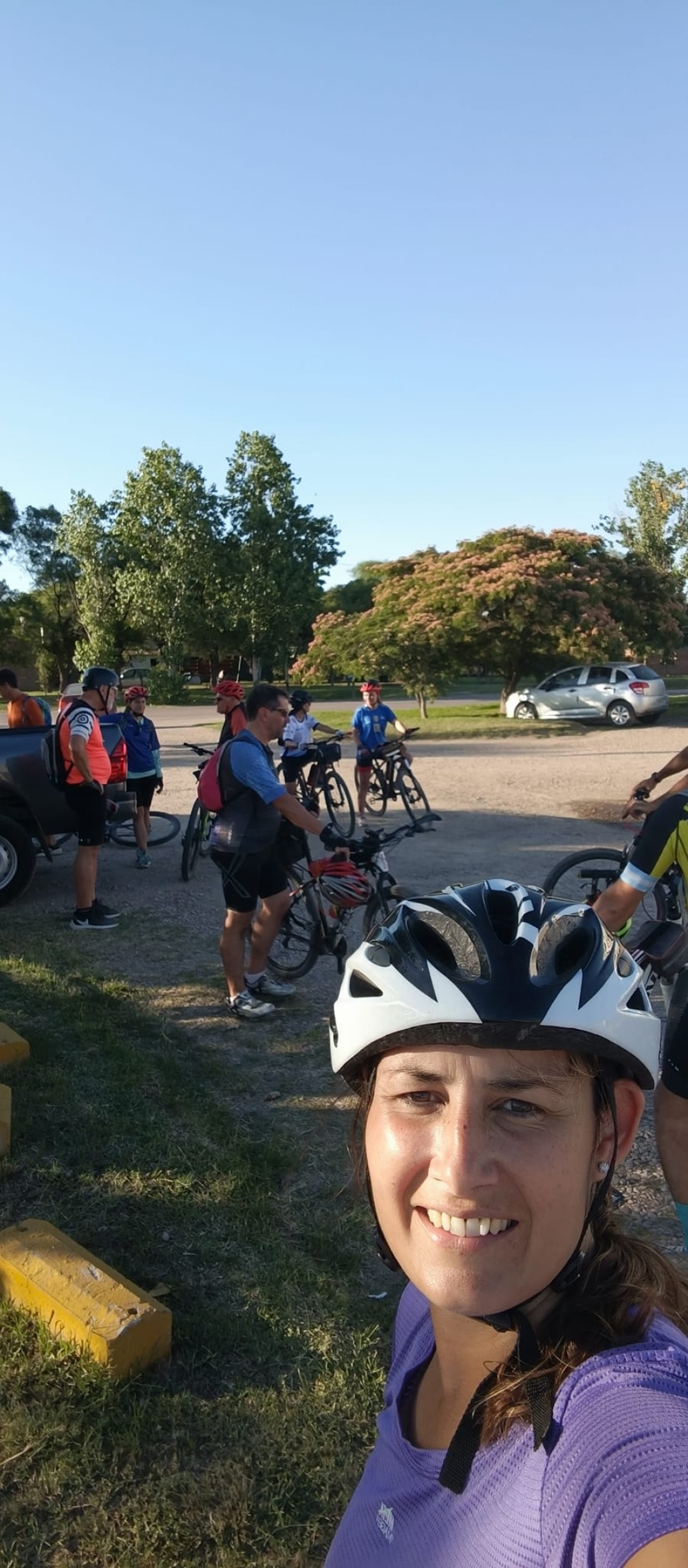 Se realizo el cicloturismo nocturno con luna llena y experiencia astronómica en Saldungaray (Incluye fotos)