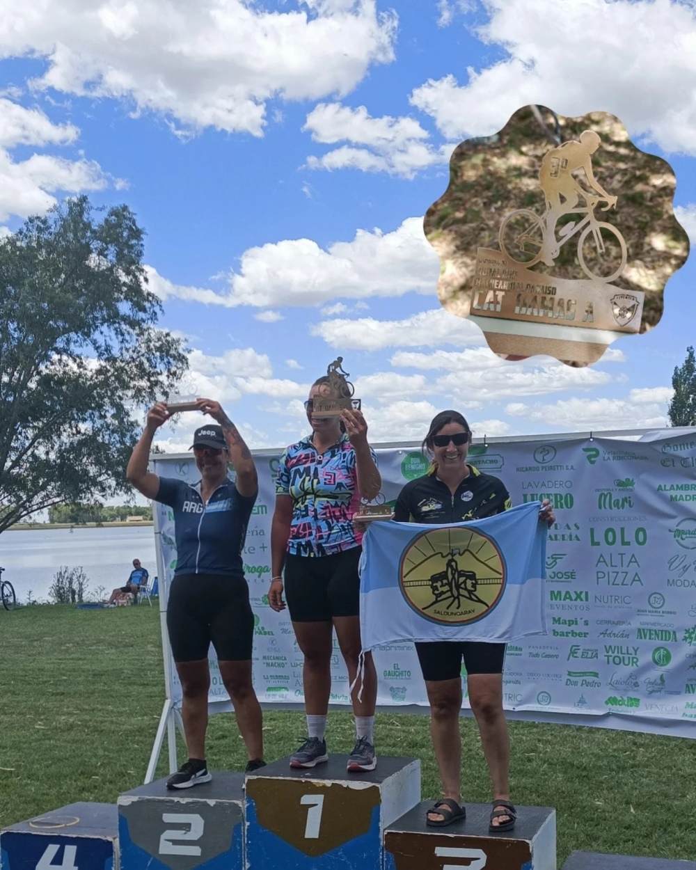 Javier Canale y Viviana López Rojas participaron en el Rural Bike ”El Paraíso” realizado en Laprida