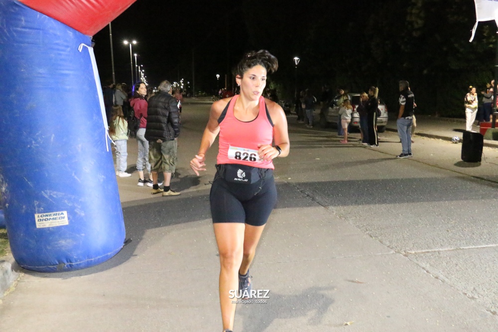 Tres atletas serranos fueron parte de la 4° edición de la carrera nocturna de Coronel Suarez