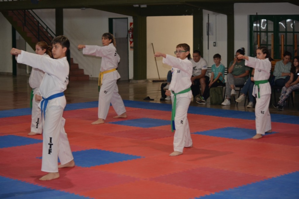 Ricardo Rieiro tomo exámenes a alumnos de la Escuela de Taekwondo APAT Tornquist (40 fotos + video)