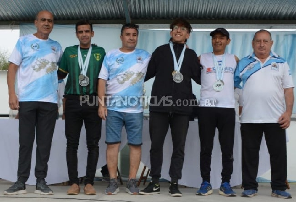 El serrano Aldo Marchisio participo de la competencia pedestre del 42º Aniversario de la Gesta de Malvinas