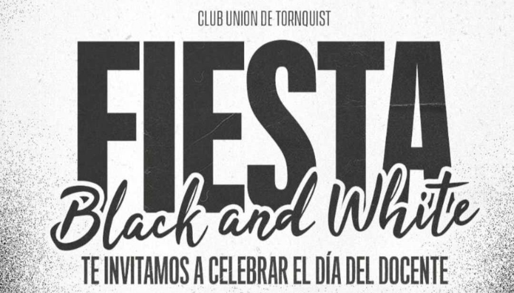 Con la Fiesta Black & White, este viernes el Club Unión celebrará el Día del Maestro