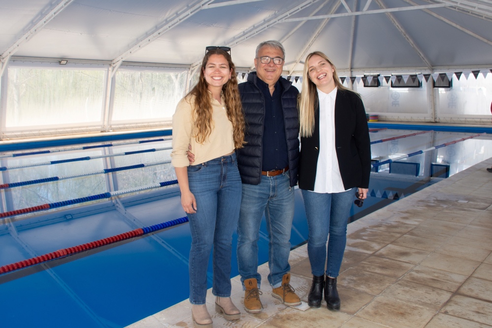 Sergio Bordoni concretó la reinauguración del Natatorio Climatizado de Sierra de la Ventana