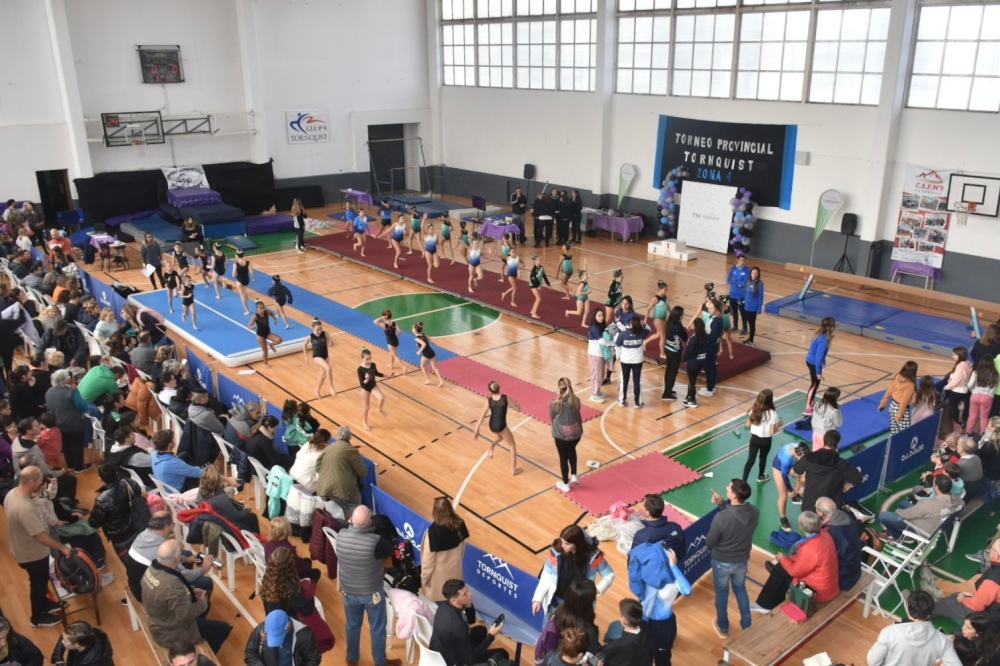 Una medalla de oro y una de plata para Tornquist en el Provincial de Gimnasia Artística