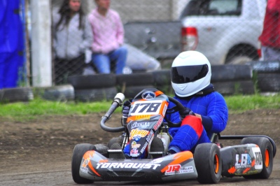 Diego "Mecha" Moriames cerro el año con el puesto Nº 13 en el Superkart del Sudoeste