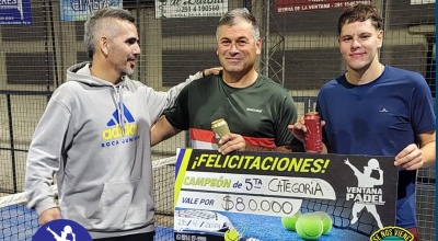 Aceituno - Reyes, campeones de quinta división por tercera vez en Ventana Padel