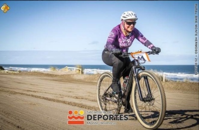 Muy buena labor de Sandra Rodriguez en el Rural Bike de Monte Hermoso