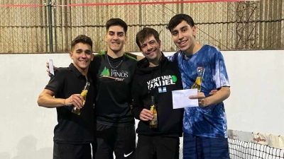 Se realizo el tercer torneo de quinta categoría en el complejo Los Sauces Padel