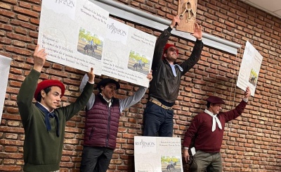 Nicolás Paz de Las Flores ganador de la primera prueba de redomones en Tornquist