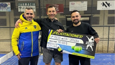 Valencia - Cronier, campeones de un torneo de quinta categoria en Ventana Padel