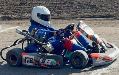 Diego “Mecha” Moriames participo de la sexta fecha de Superkart realizada en Saavedra