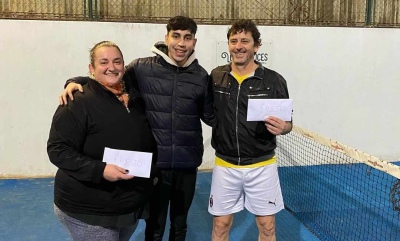 Jorgelina Antinori - Claudio Lencina fueron los ganadores del tercer torneo puntable de sexta categoría de Los Sauces Padel