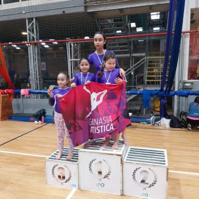 Gimnastas del CEF Nº 9 participaron de un torneo amistoso realizado en Uno Bahía Club