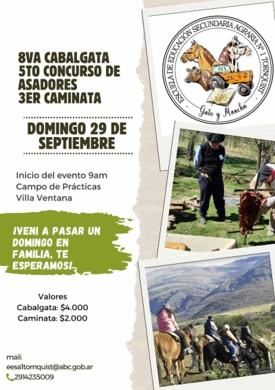 El domingo 29 de septiembre habrá una caminata en Villa Ventana