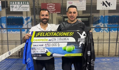 Hubo final pringlense en el ultimo torneo del año de sexta categoría de Ventana Padel