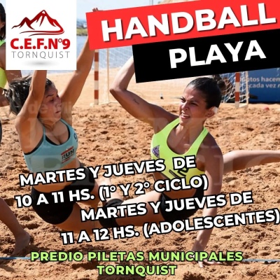 Handball playa, una nueva propuesta que llega a Tornquist